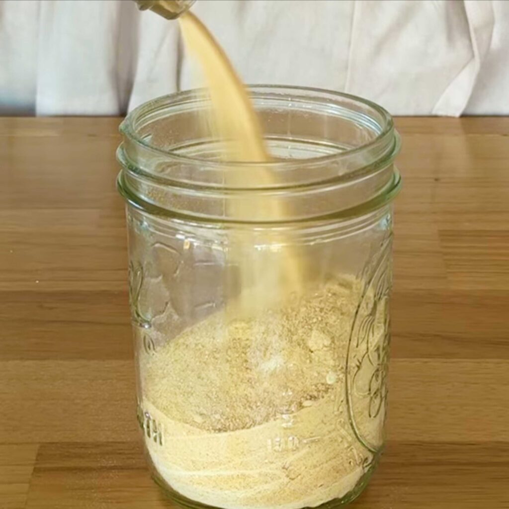 Homemade Maple Sugar in a Mason Jar