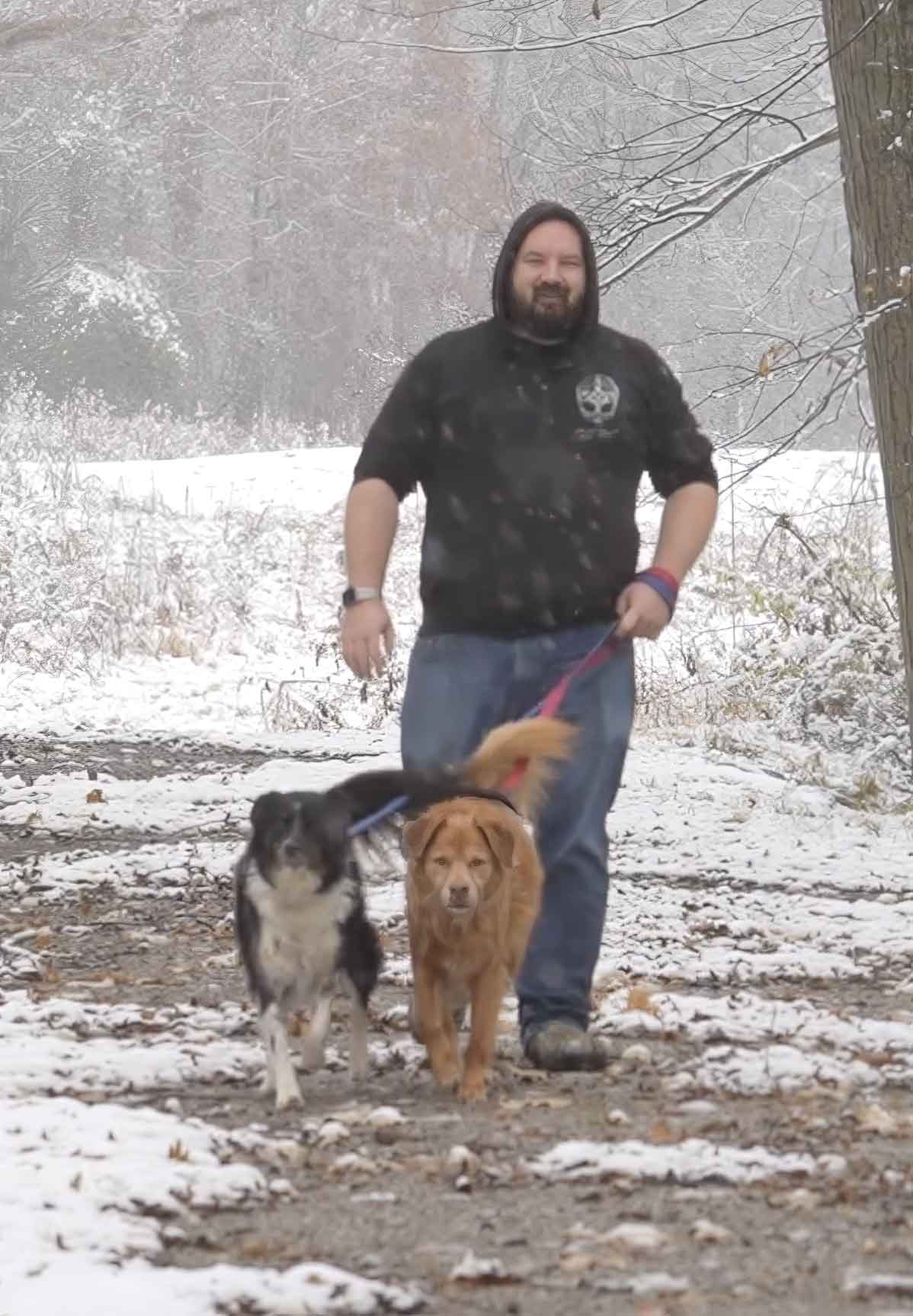 Greg with Hunter and Chloe