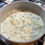 chicken noodle soup thickening in pan