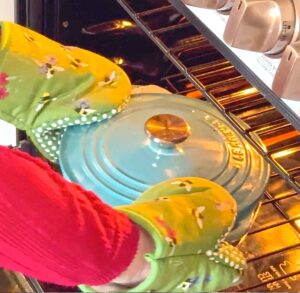 Dutch oven with dough