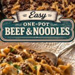 Super Easy Beef & Noodles Recipe Pin