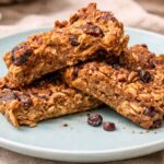 Fruity Oaty Bars on plate