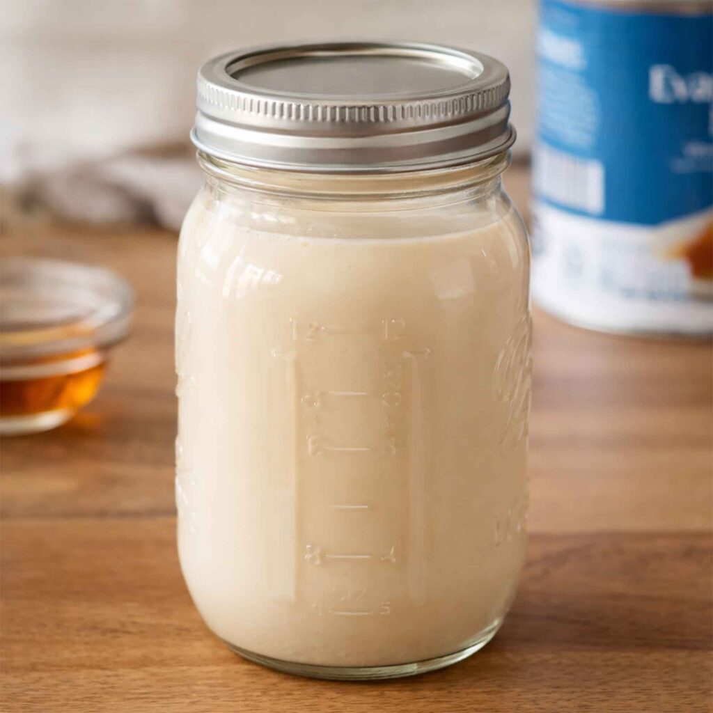 Homemade Creamer in a Mason Jar