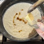 Adding vanilla and butter to rice pudding