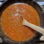 Goulash sauce in a pot