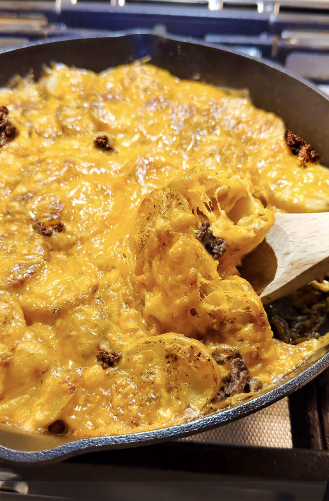 Hobo Casserole with Ground Beef and Potatoes