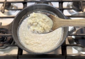 Consistency of rice pudding