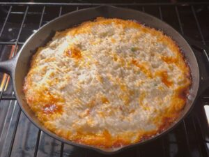 Baking shepherd's pie in the oven
