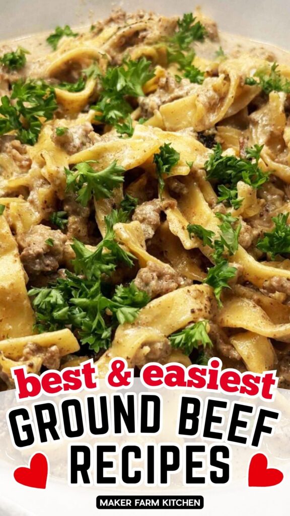 Beef stroganoff ground beef recipe for dinner