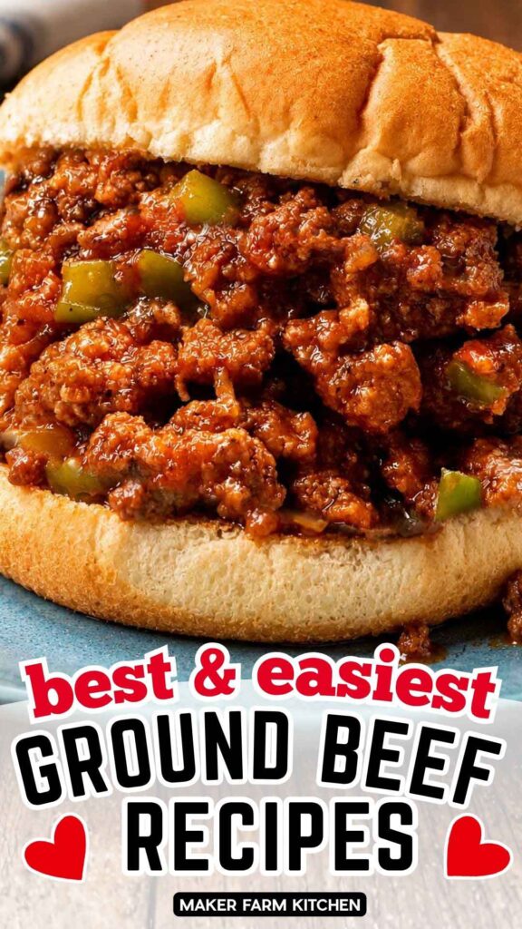 Old fashioned sloppy joes ground beef recipe for dinner
