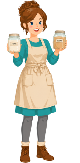 Jenny Maker comparing jars