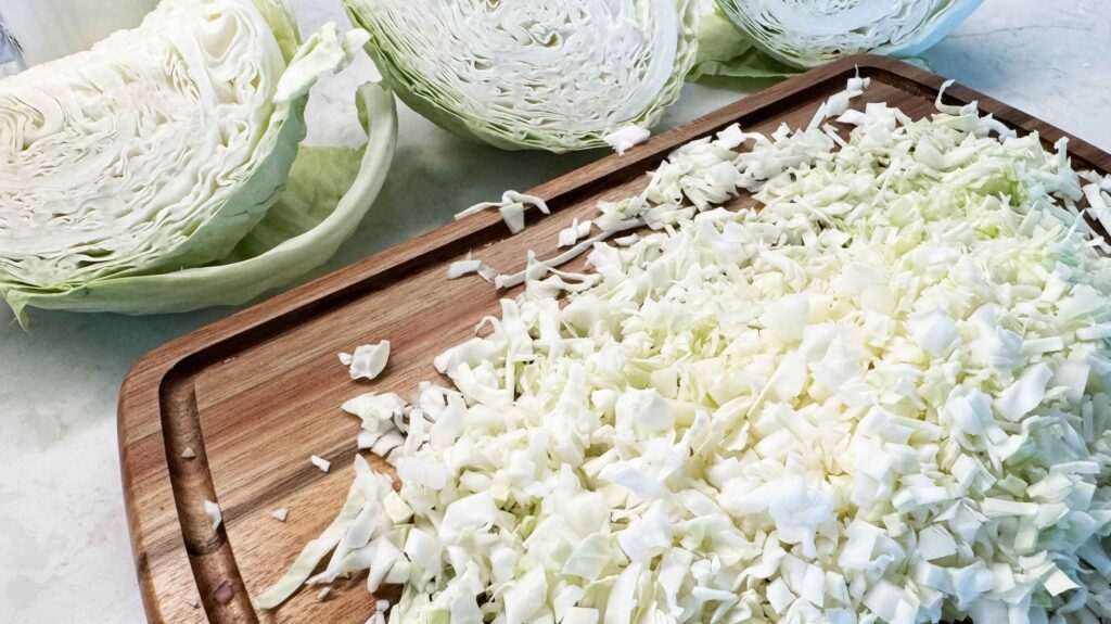 Chopped cabbage