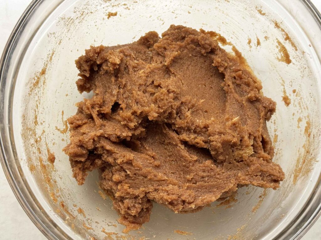 A cinnamon sugar filling mixed in a bowl.