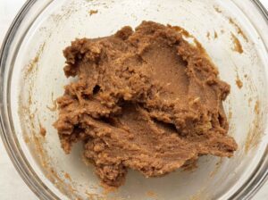 A cinnamon sugar filling mixed in a bowl.