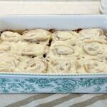 Cinnamon rolls with swirled frosting