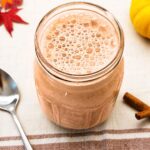 Pumpkin spice creamer in a Mason jar