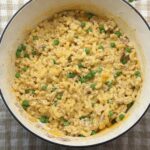 A big pot of creamy tuna pasta