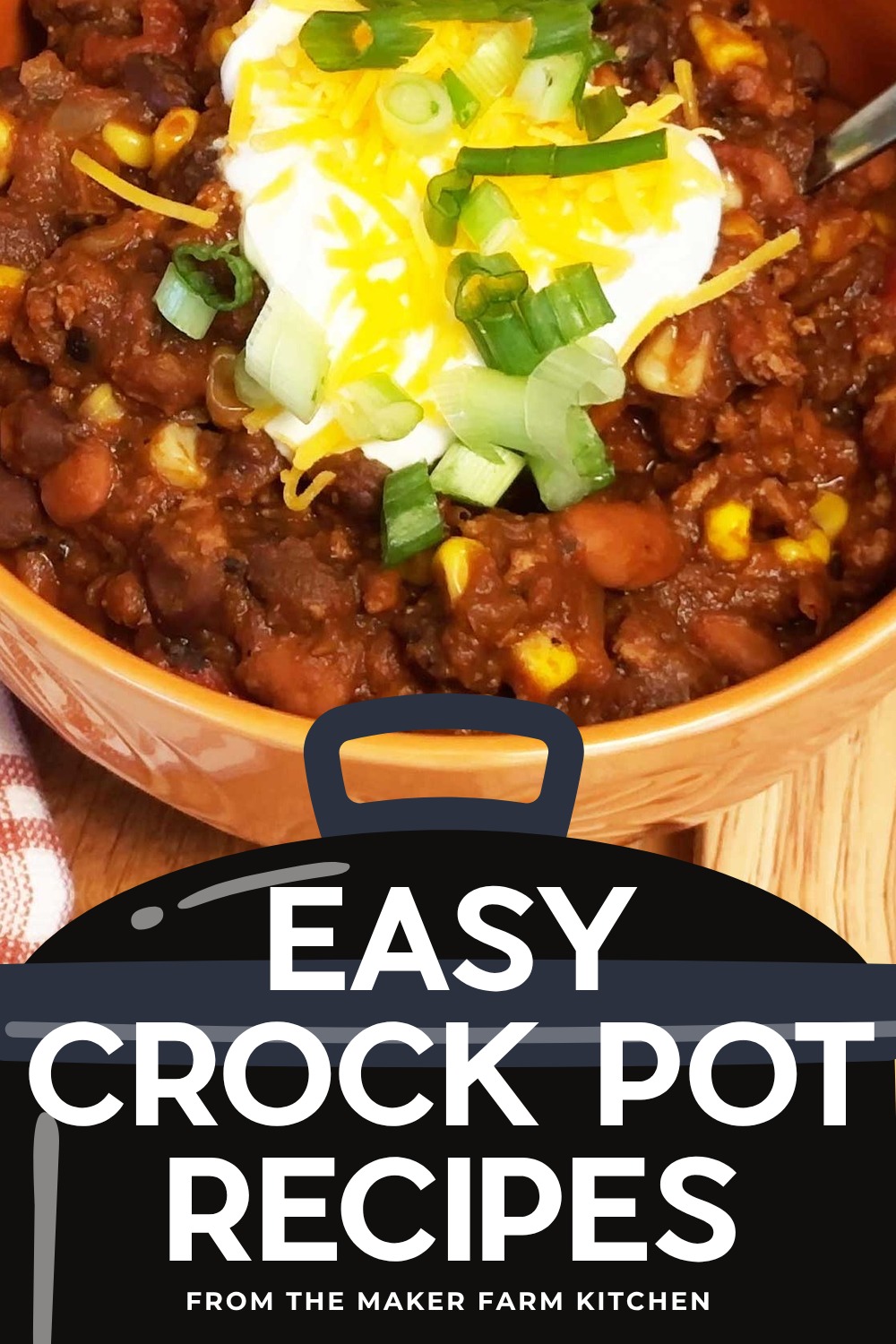 A bowl of turkey chili with beans and pumpkin